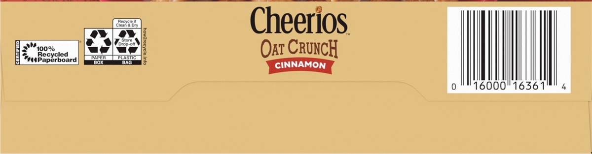 slide 3 of 8, Cheerios Cinnamon Oat Crunch Cereal, 18.2 oz