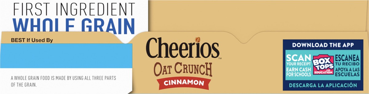 slide 6 of 8, Cheerios Cinnamon Oat Crunch Cereal, 18.2 oz