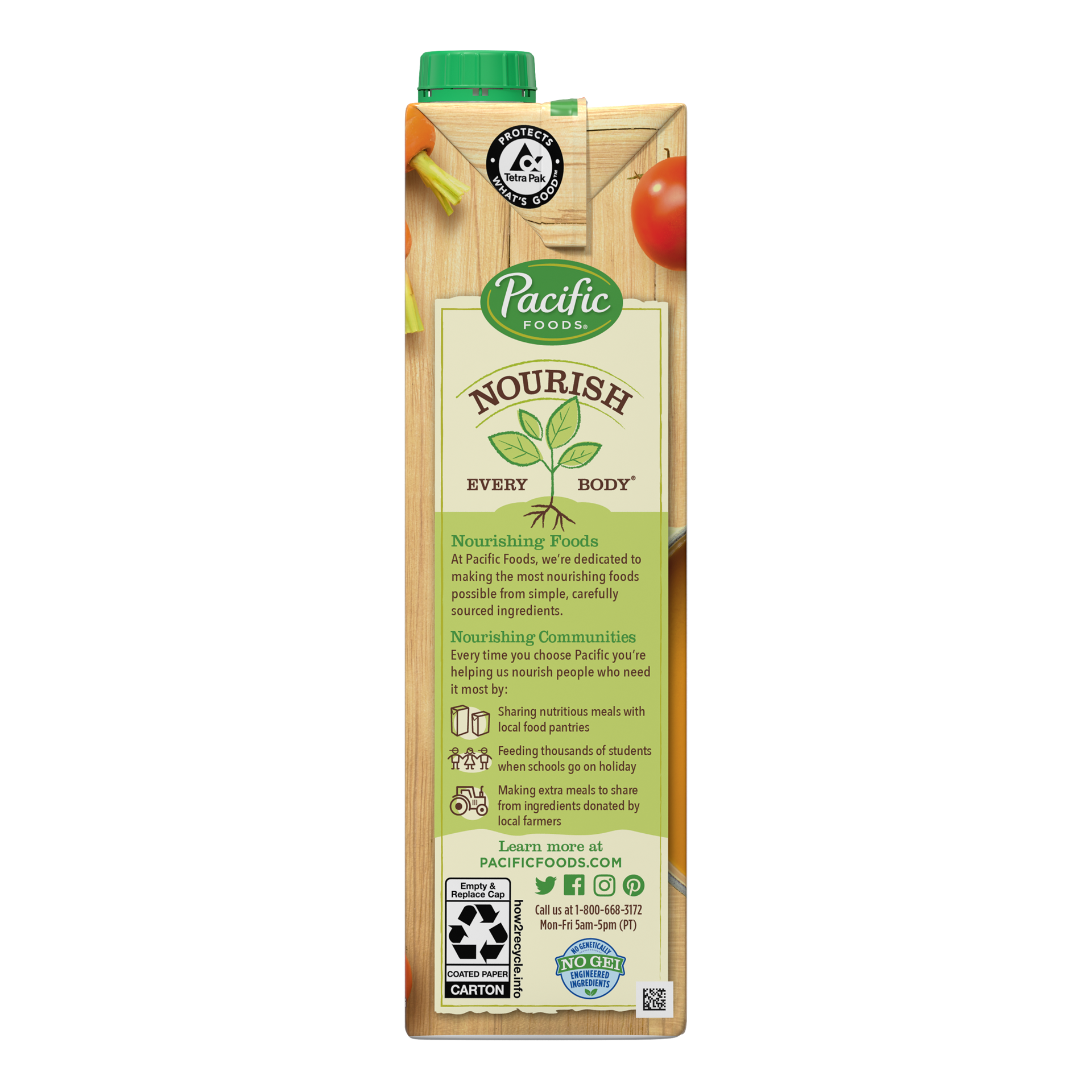 slide 3 of 5, Pacific Foods Organic Vegetable Broth, Plant Based, 32 oz Carton, 32 oz