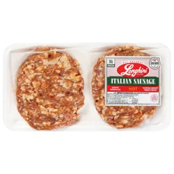 Longhini Natural Hot Italian Sausage Patties