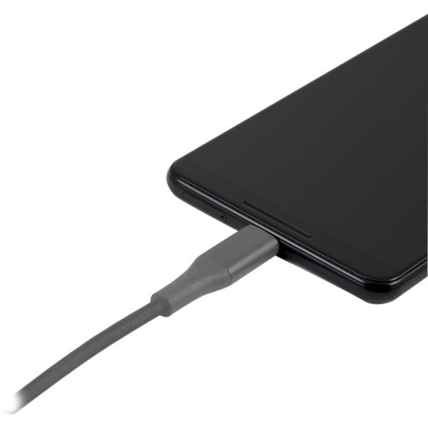 slide 3 of 4, Ativa Atvia Usb-Type-C-To-Usb-Type-C Premium Braided Charging Cable, 6', Gray, 45833, 1 ct