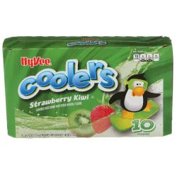 Hy-vee Coolers, Strawberry Kiwi Flavored Juice Drink - 10 ct; 6 fl oz - 10 ct; 6 fl oz