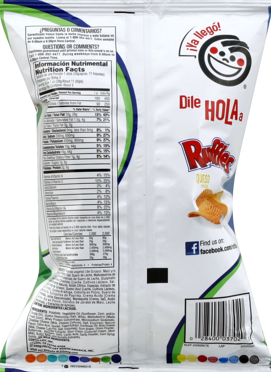 slide 2 of 6, Ruffles Potato Chips 2.87 oz, 2.875 oz