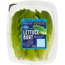 Kroger Washed And Trimmed Single Leaf Lettuce Boats