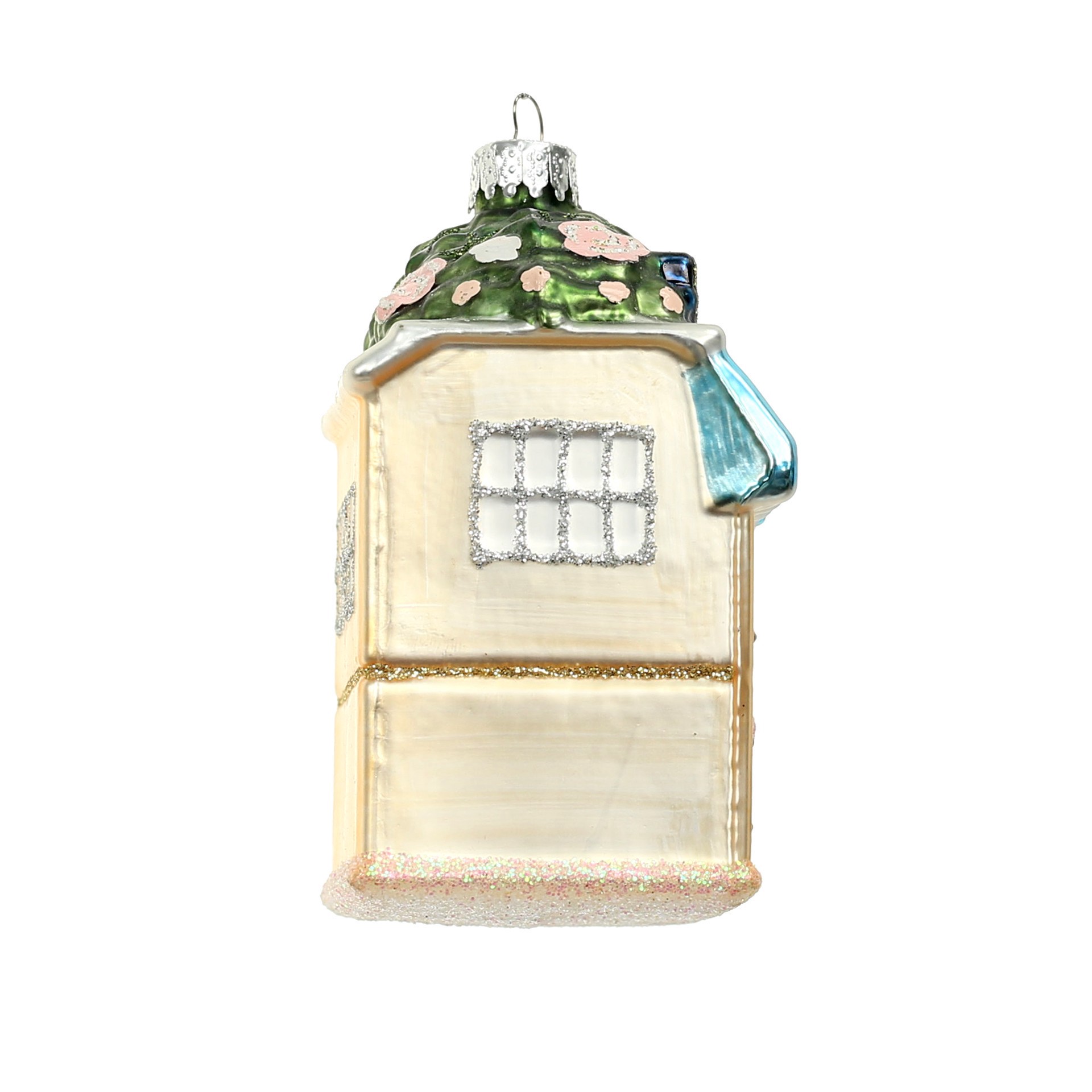 slide 4 of 4, 3.75" Village Cafe Glass Ornament By Ashland, 3.75 in