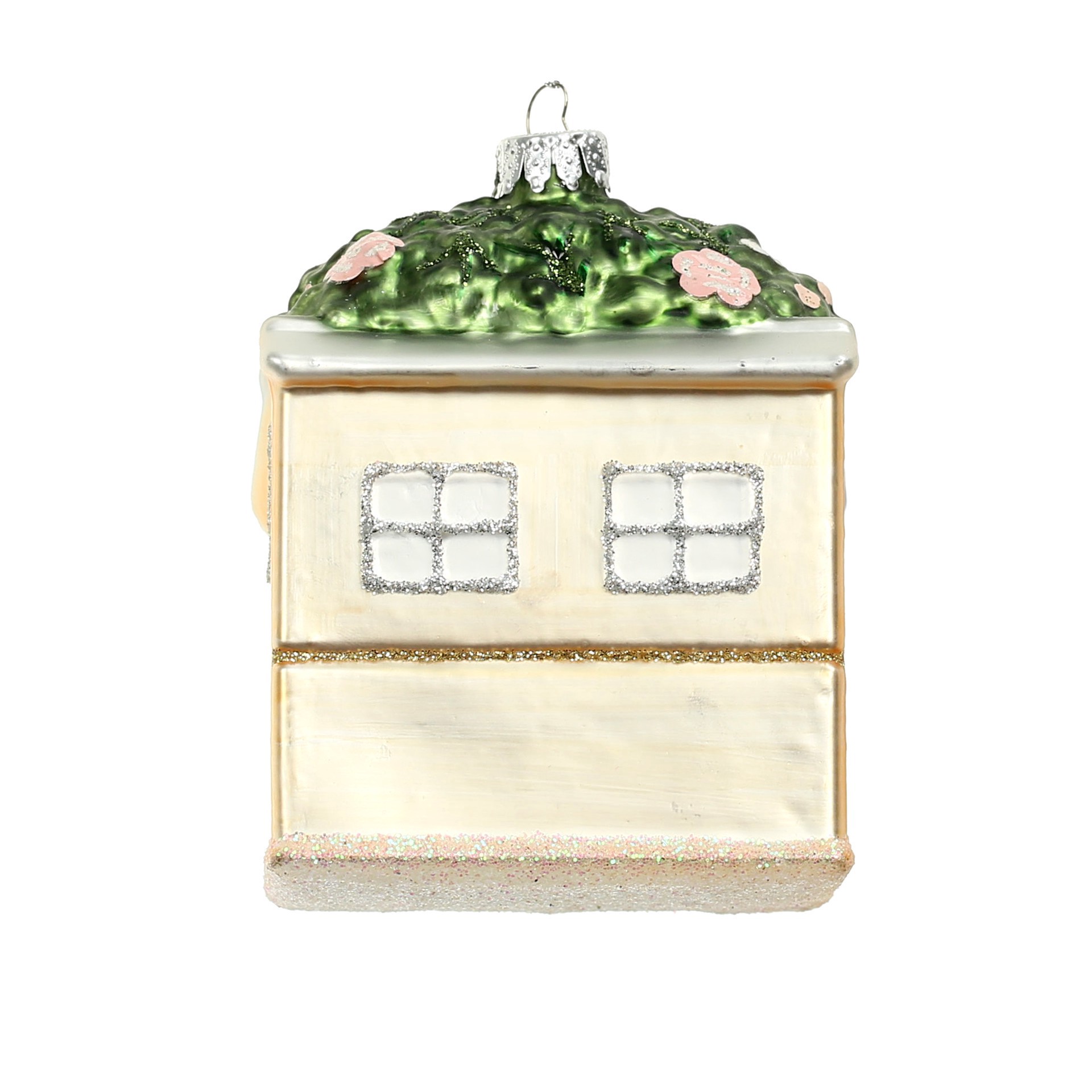 slide 3 of 4, 3.75" Village Cafe Glass Ornament By Ashland, 3.75 in