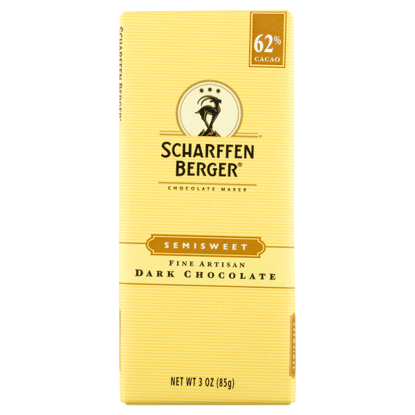 slide 1 of 2, Scharffen Berger Dark Chocolate, Fine Artisan, Semisweet, 62% Cacao, 3 oz