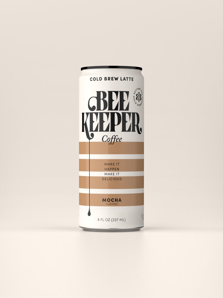 slide 2 of 2, Bee Keeper Coffee Cold Brew Latte Mocha Flavored Coffee 8 fl oz, 8 fl oz