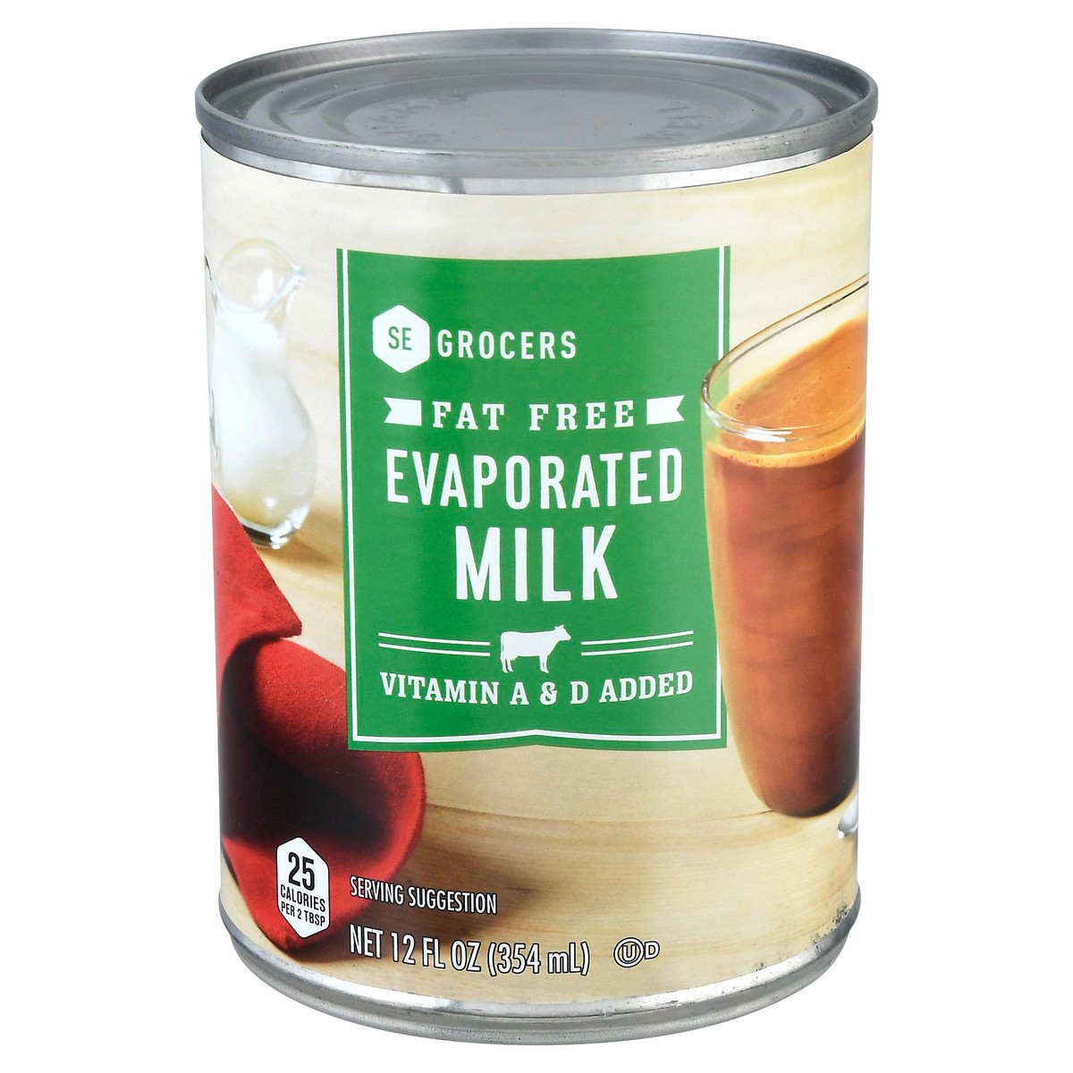 slide 1 of 11, SE Grocers Milk Evaporated Fat Free, 12 oz