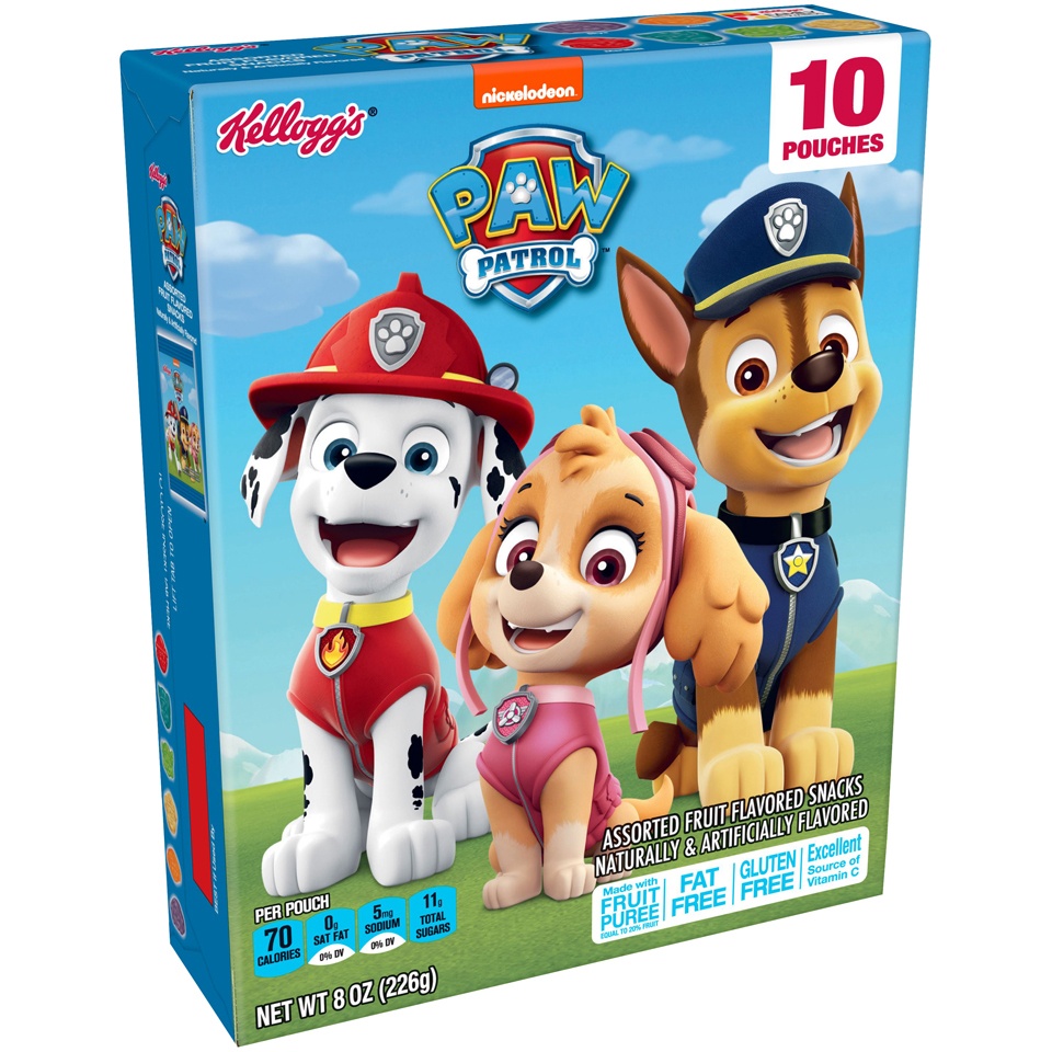 Kellogg's Paw Patrol Assorted Fruit Snacks 10 ct | Shipt