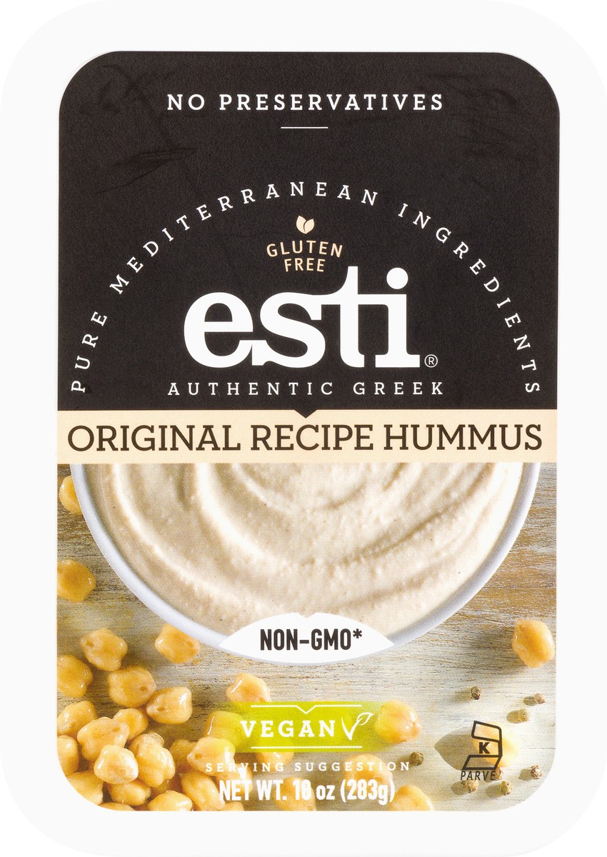 slide 10 of 13, esti Authentic Greek Original Recipe Hummus 10 oz, 10 oz