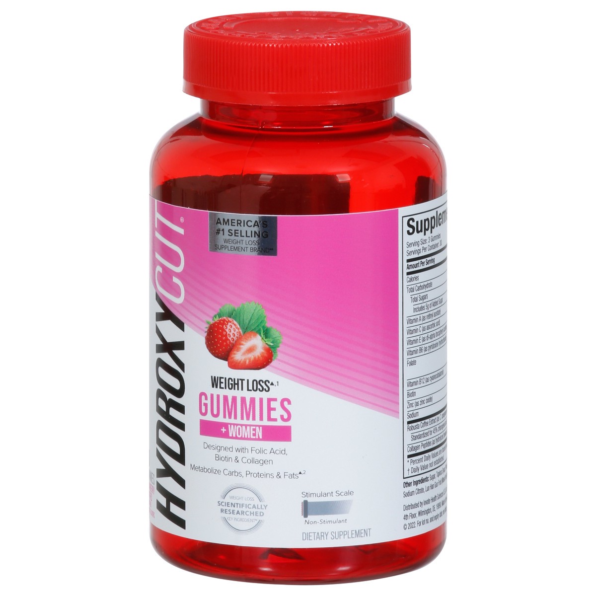 slide 9 of 13, Hydroxycut + Women Strawberry Flavored Weight Loss 90 Gummies, 90 ct