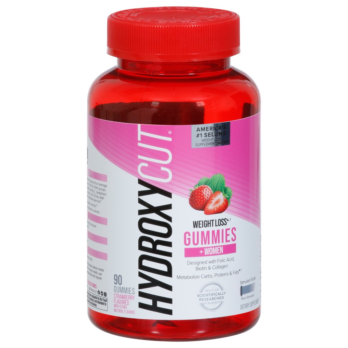 slide 6 of 13, Hydroxycut + Women Strawberry Flavored Weight Loss 90 Gummies, 90 ct
