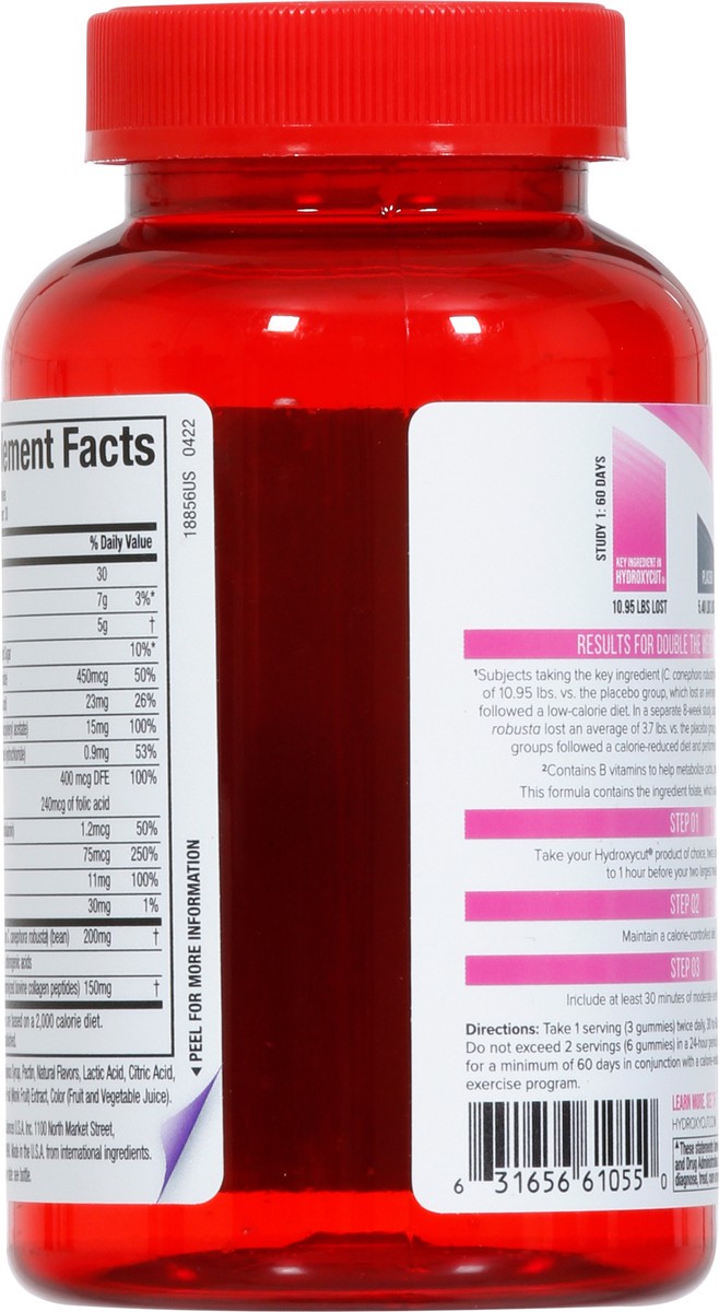 slide 11 of 13, Hydroxycut + Women Strawberry Flavored Weight Loss 90 Gummies, 90 ct