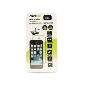 slide 1 of 1, PowerXcel Premium Tempered Glass Screen Protector, Iphone 5, 1 ct