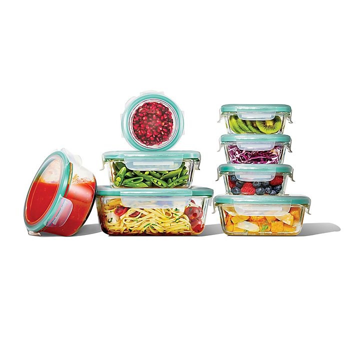 OXO Good Grips SmartSeal Glass Food Storage Container Set 16 ct