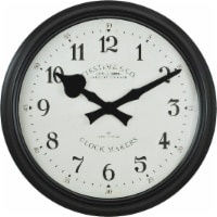 slide 1 of 1, Firstime Avalon Whisper Wall Clock - Black, 20 in