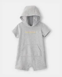 Carter's Baby Boy 'Main Squeeze' Short-Sleeve Hooded Romper - Grey - 18M