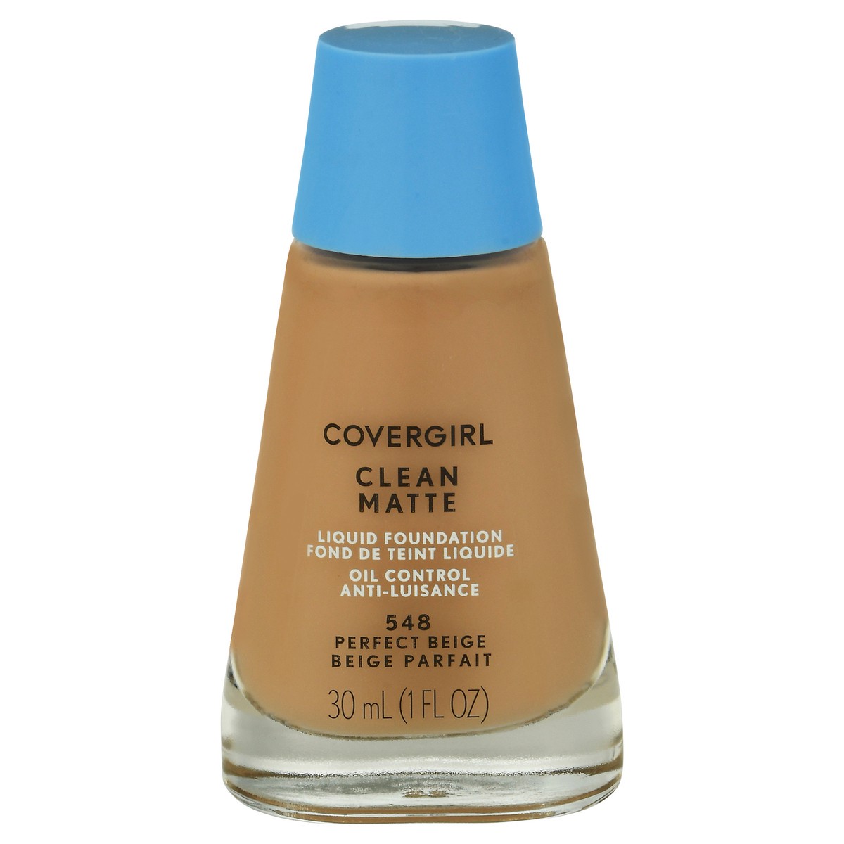 slide 11 of 13, Covergirl Clean Matte Perfect Beige 548 Liquid Foundation 1 fl oz, 1 fl oz