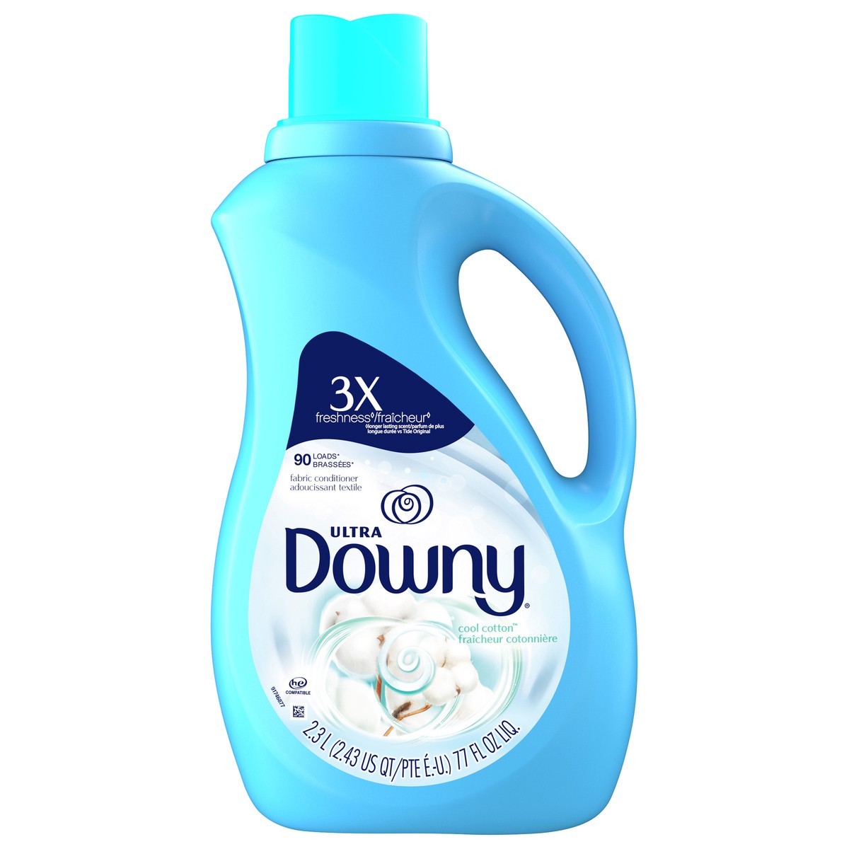 slide 7 of 7, Downy Ultra Cool Cotton Fabric Conditioner 2.3 lt, 2.30 l