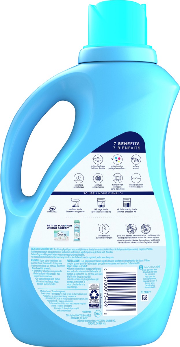 slide 5 of 7, Downy Ultra Cool Cotton Fabric Conditioner 2.3 lt, 2.30 l