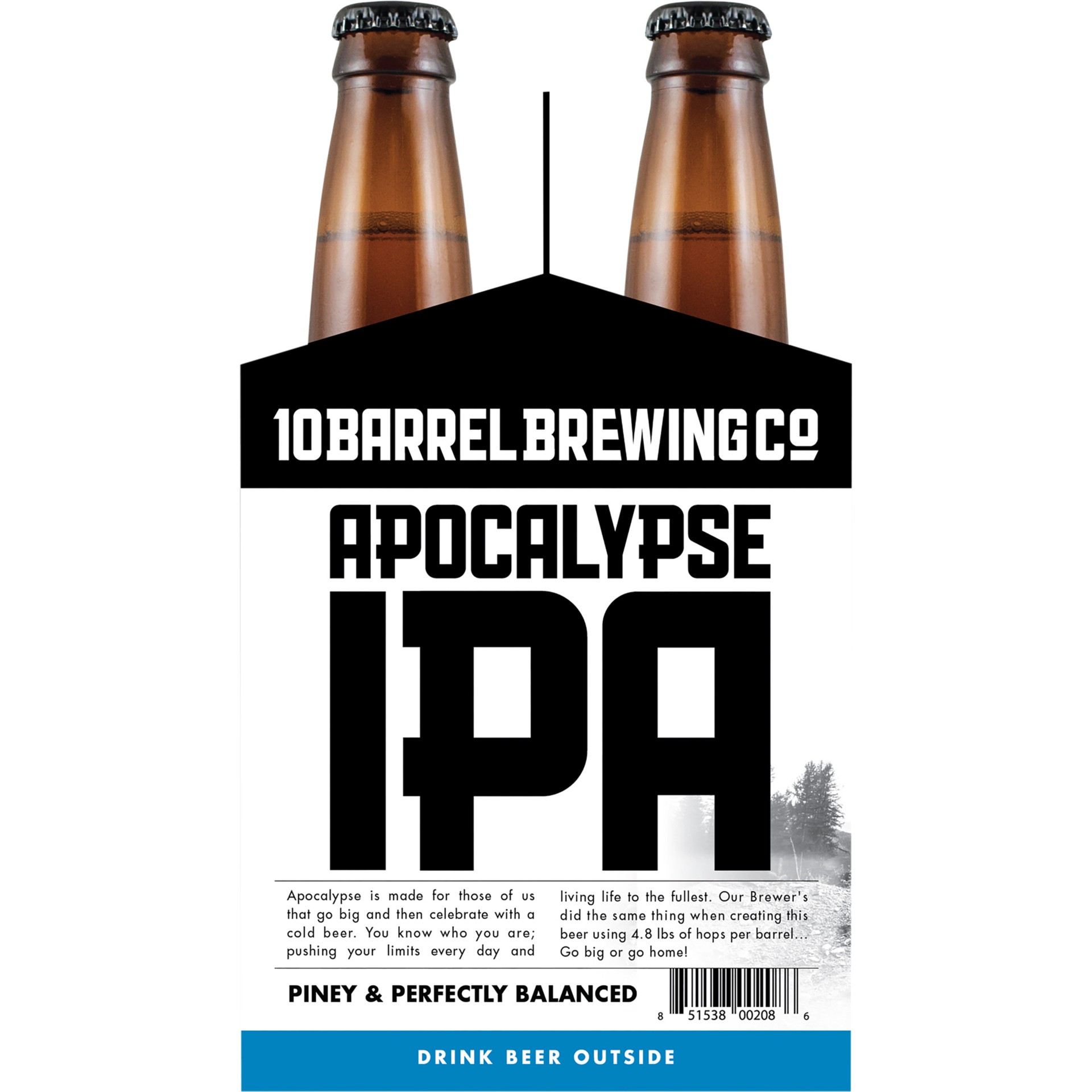 slide 1 of 8, 10 Barrel Brewing Co.. Apocalypse IPA Craft Beer, 6 Pack Beer, 12 FL OZ Bottles, 6 ct; 12 oz