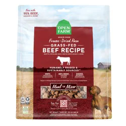 OPEN FARM Grass-Fed Beef Recipe Freeze Dried Raw Morsels for Dogs 13.5 oz