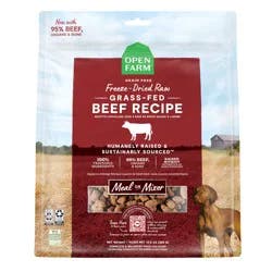 OPEN FARM Grass-Fed Beef Recipe Freeze Dried Raw Morsels for Dogs 13.5 oz