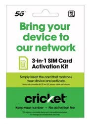 Cricket Wireless Sim Card Kit