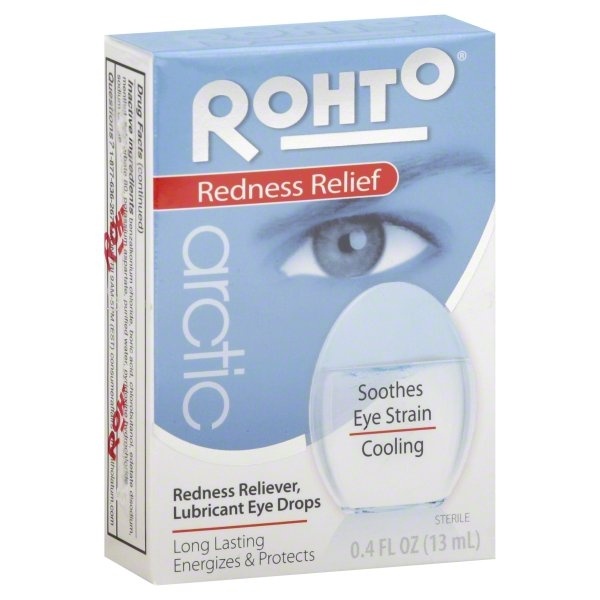 slide 1 of 1, Rohto Eye Drops, Lubricant, Redness Relief, 0.4 oz