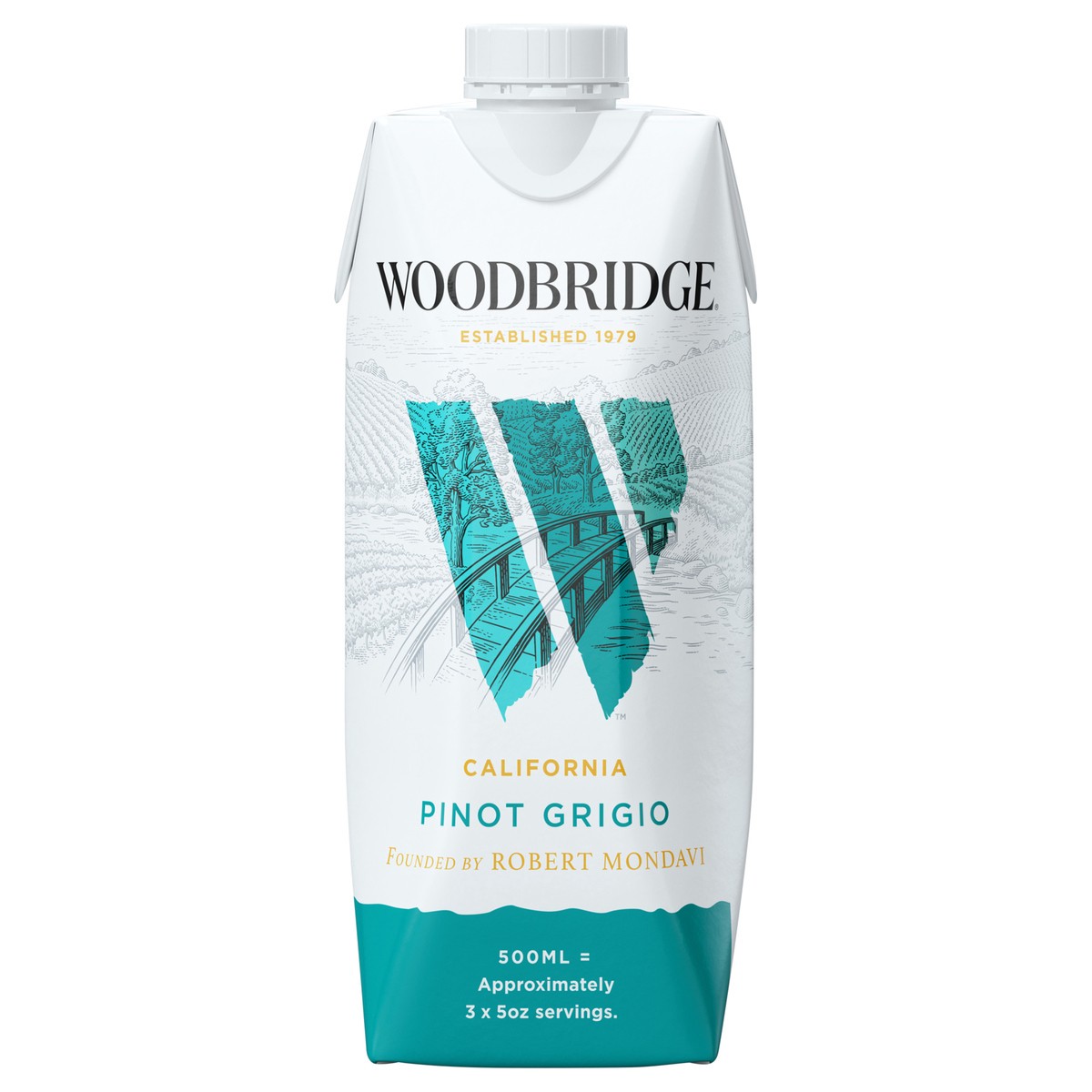 slide 1 of 7, Woodbridge by Robert Mondavi Pinot Grigio White Wine, 500 mL Box, 500 ml