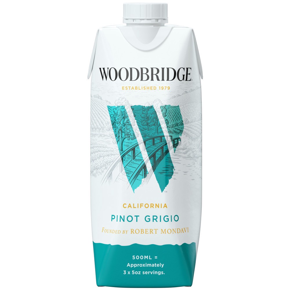 slide 1 of 7, Woodbridge by Robert Mondavi Pinot Grigio White Wine, 500 mL Box, 500 ml