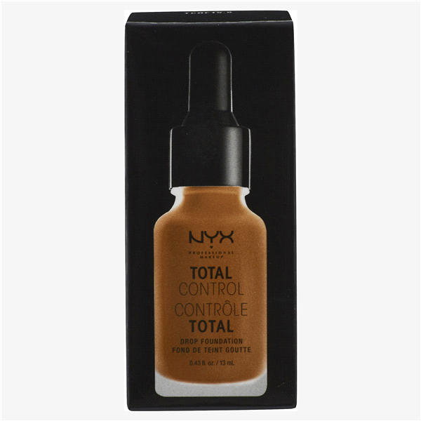 slide 1 of 1, Nyx Professional Makeup Total Control Drop Foundation Cinnamon, 0.43 fl oz