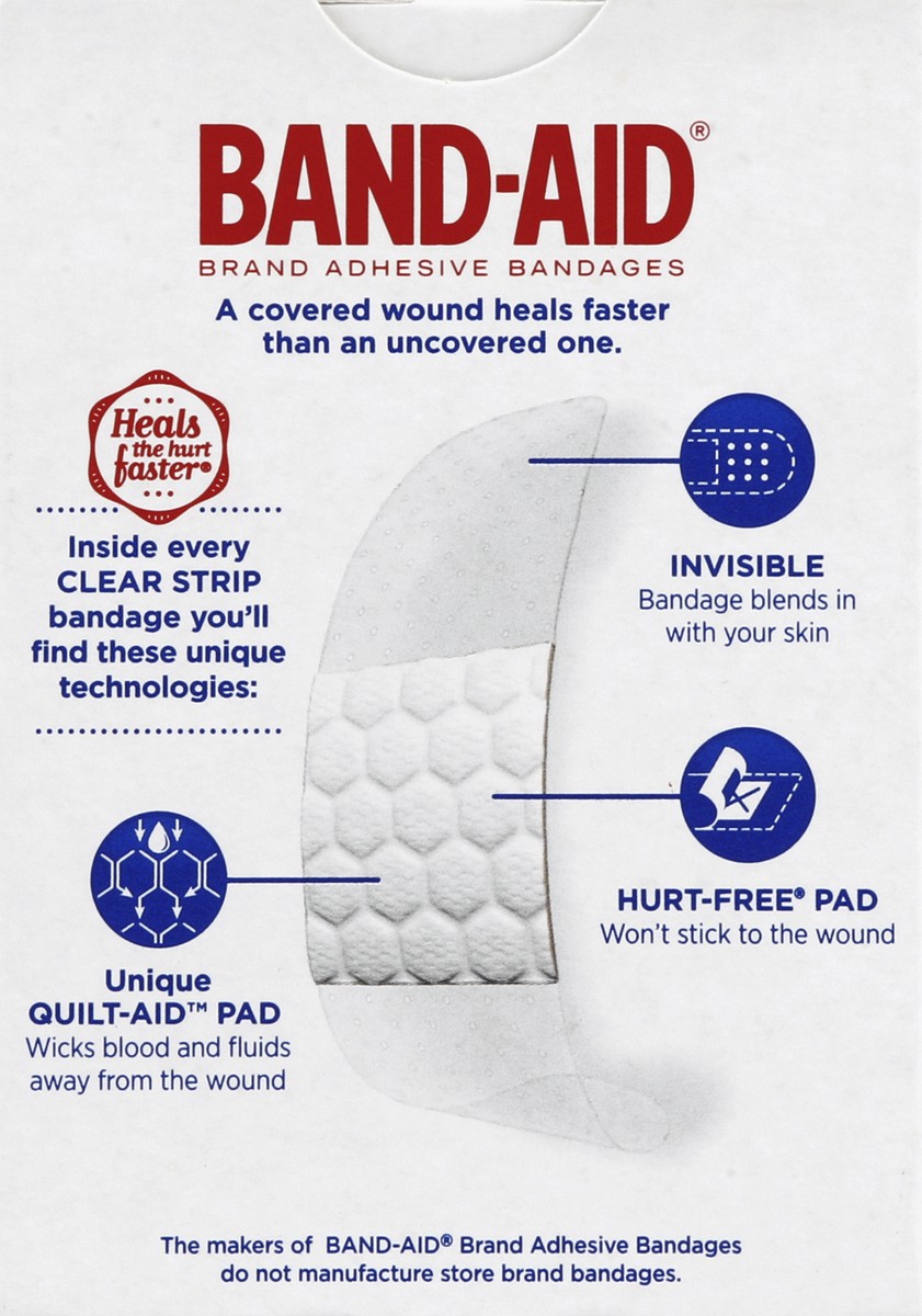 slide 5 of 5, BAND-AID Clear Strips Discreet Bandages Assorted Sizes, 45 ct, 45 ct