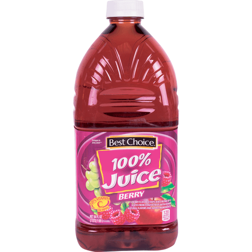 slide 1 of 1, Best Choice 100% Real Berry Juice, 64 oz