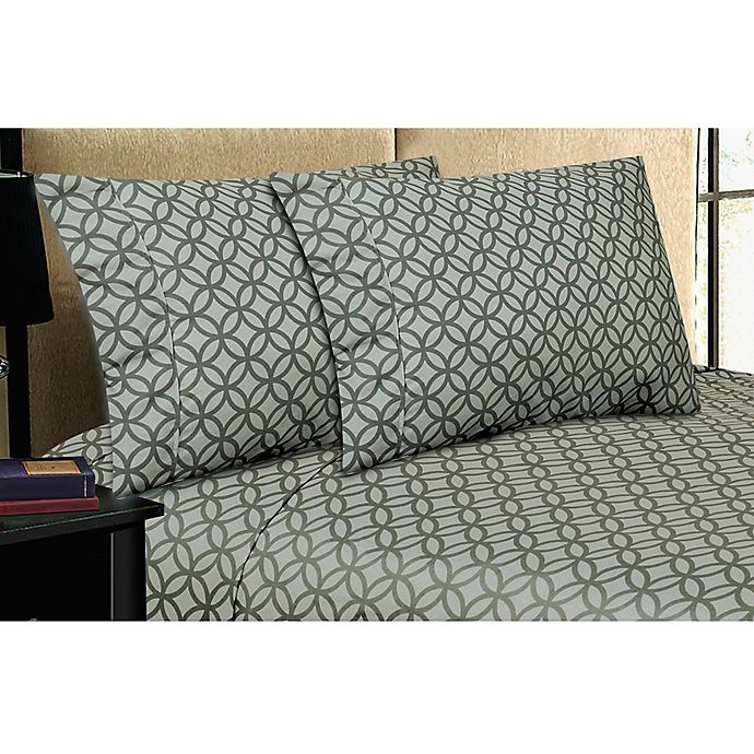 slide 1 of 1, Home Dynamix Micro Lush Microfiber Twin Sheet Set - Grey, 1 ct