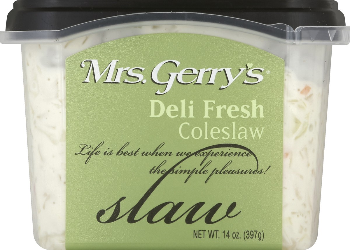 slide 1 of 5, Mrs Gerrys Salad Coleslaw Fresh, 14 oz