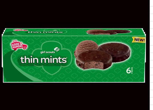 slide 1 of 1, Good Humor Girl Scouts Thin Mints Frozen Dessert Bar, 6 ct