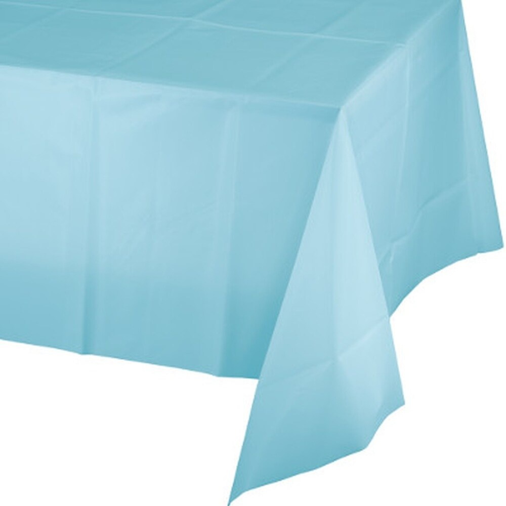 slide 1 of 1, Creative Plastic Tablecloth - Light Blue, 1 ct