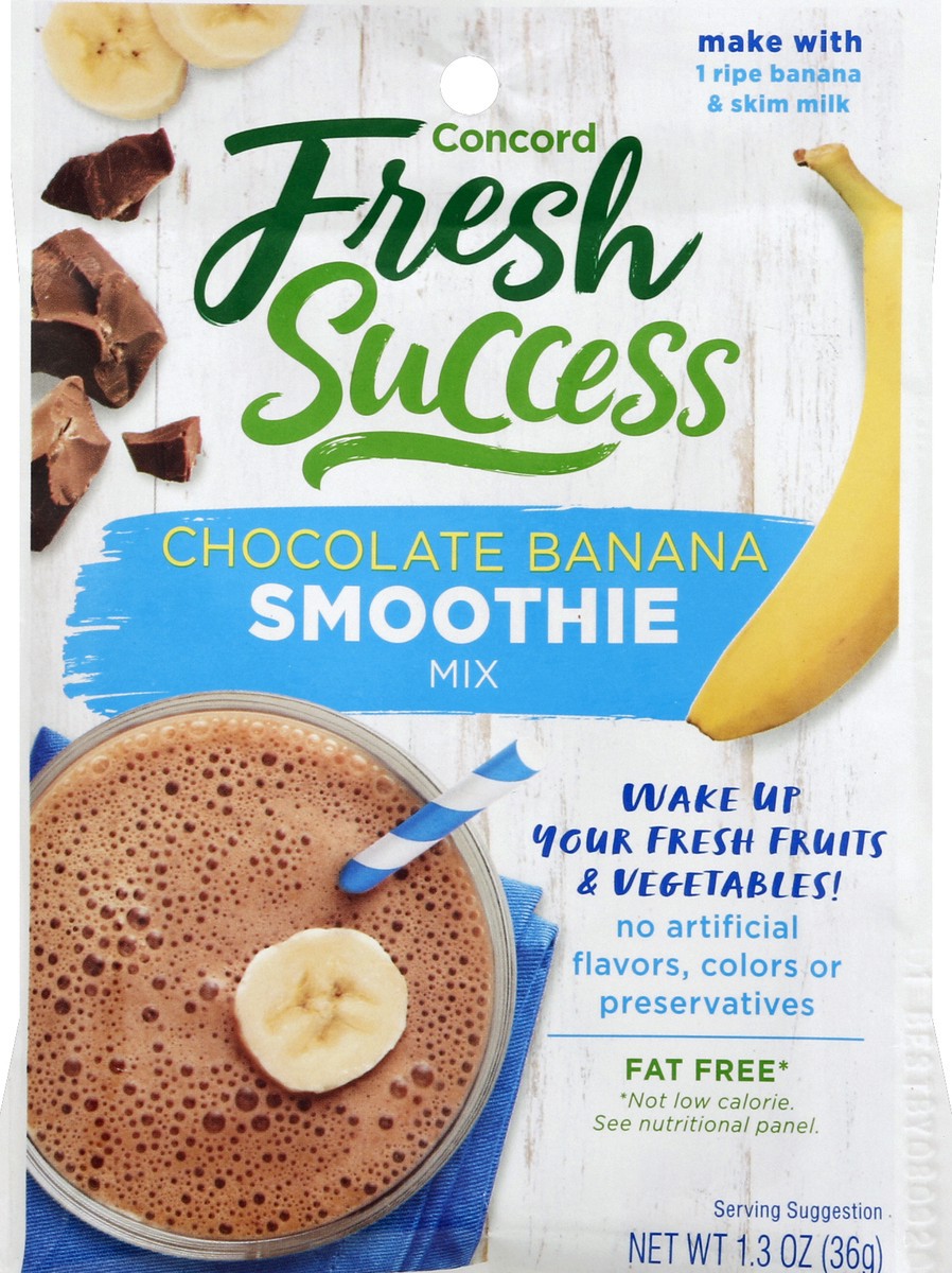 slide 3 of 4, Concord Foods Chocolate Banana Smoothie - 1.3 oz, 1.3 oz