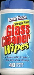 Power House Wipes Glass Cleaner