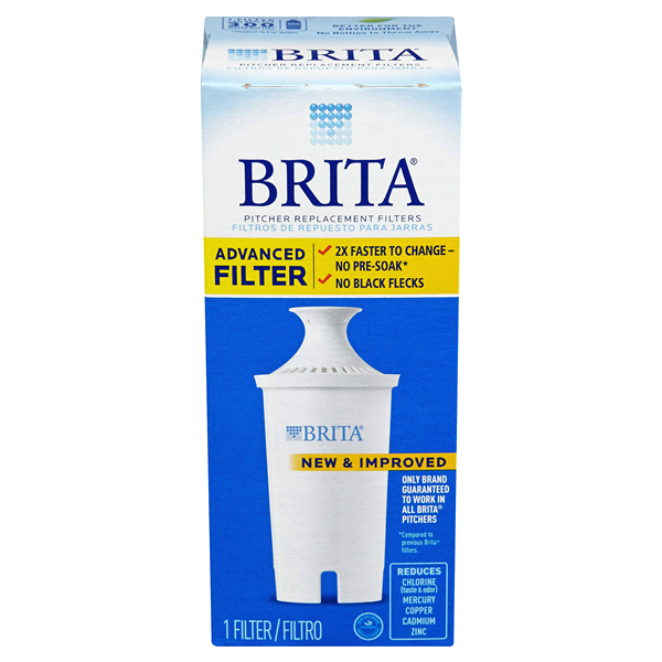 slide 1 of 1, Brita Replacement Filters, Pitcher, 1 ct