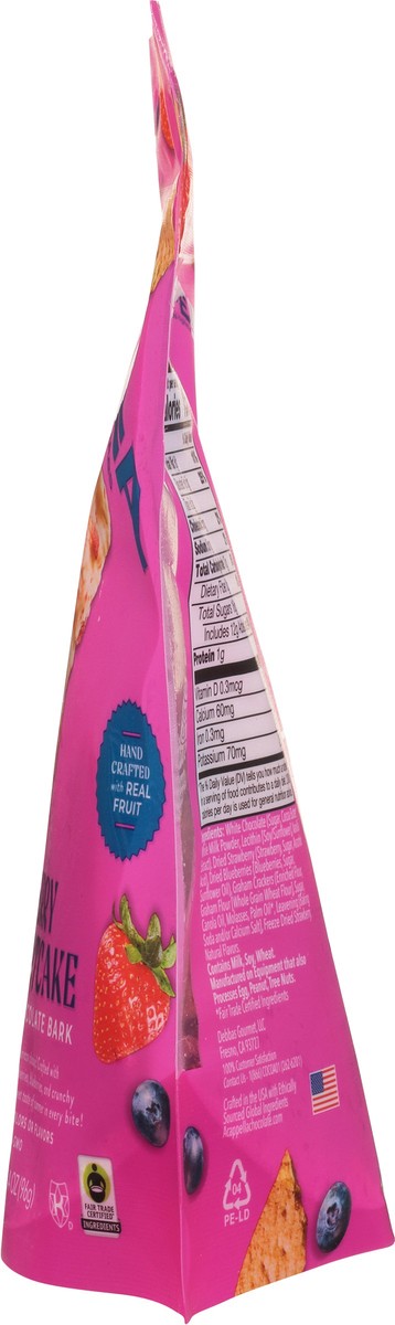 slide 3 of 9, A'Cappella Berry Shortcake White Chocolate Bark 3.4 oz, 4 oz