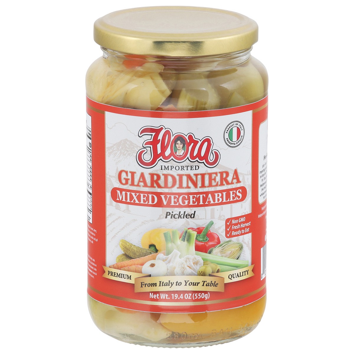 slide 4 of 4, Flora Fine Foods Giardiniera, 24 oz