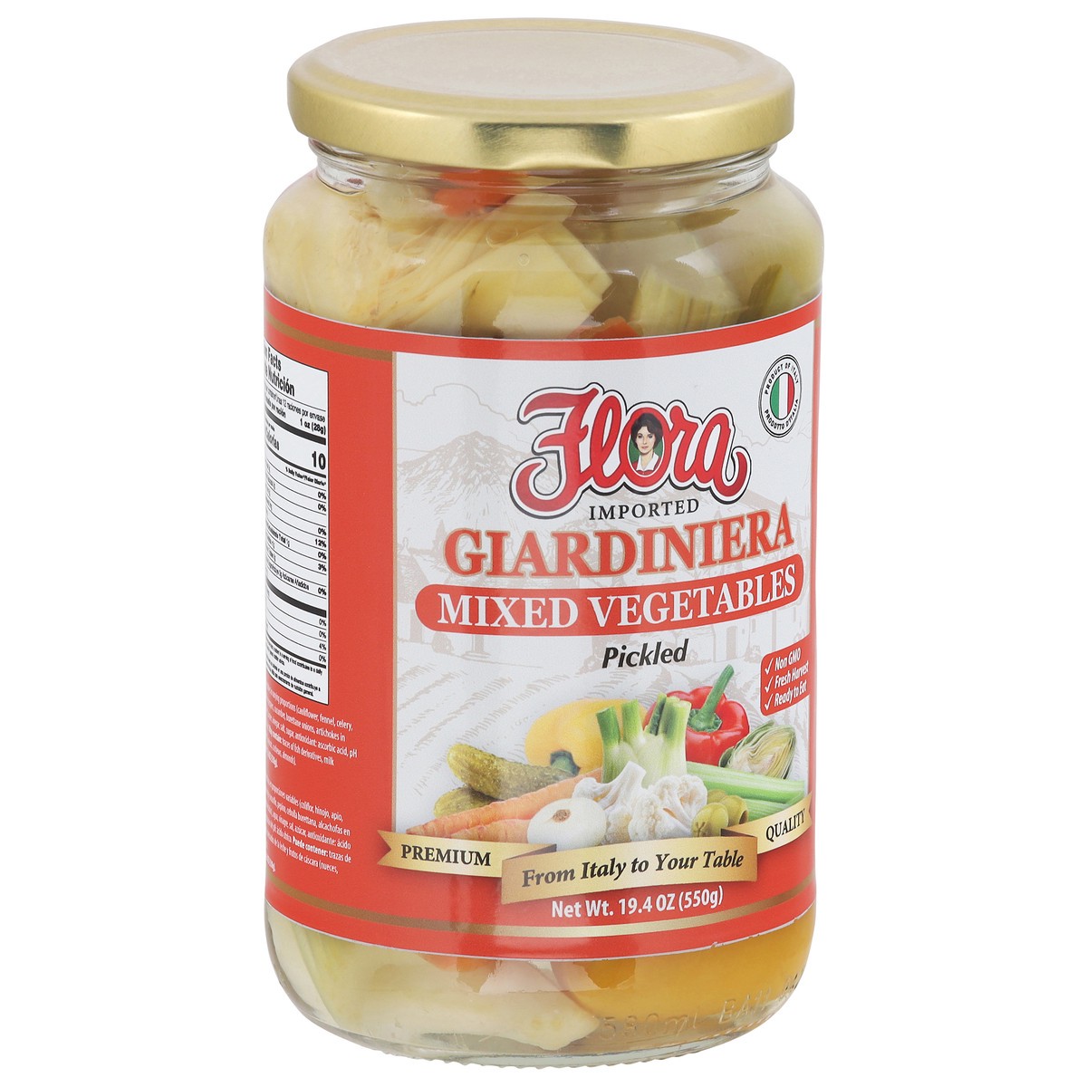 slide 3 of 4, Flora Fine Foods Giardiniera, 24 oz