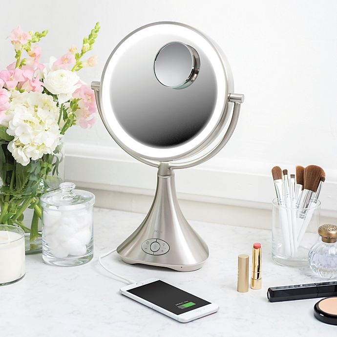 Ihome lux hot sale vanity mirror speaker