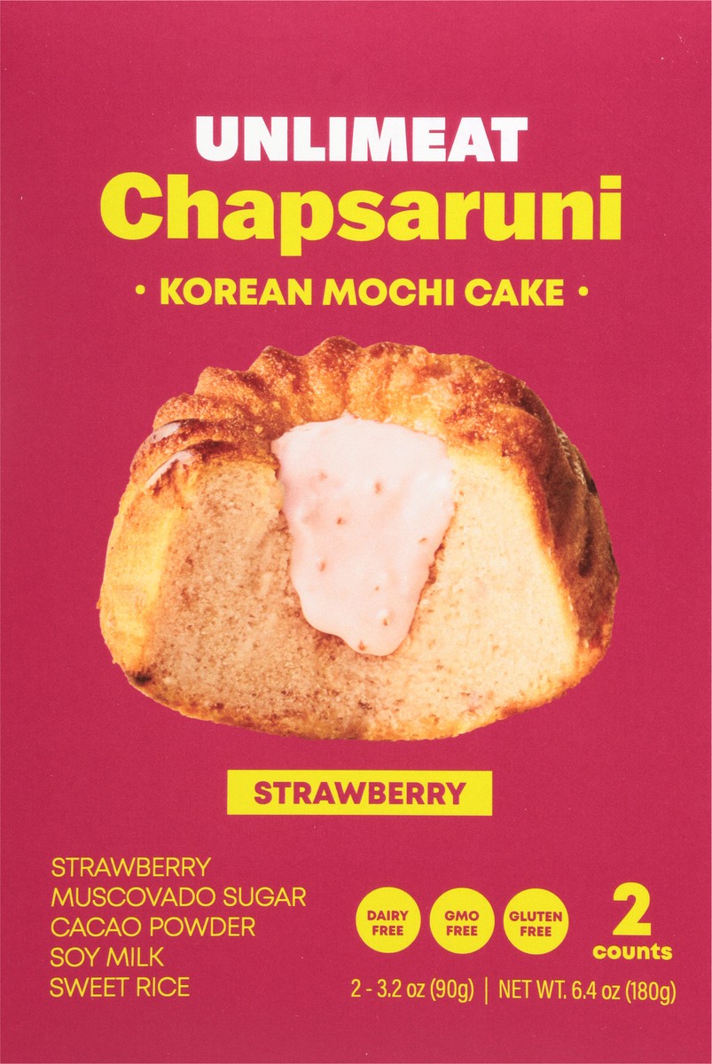 slide 11 of 12, Unlimeat Cake Chapsaruni Strawberry Mochi - 6.4 OZ, 2 ct; 6.4 oz