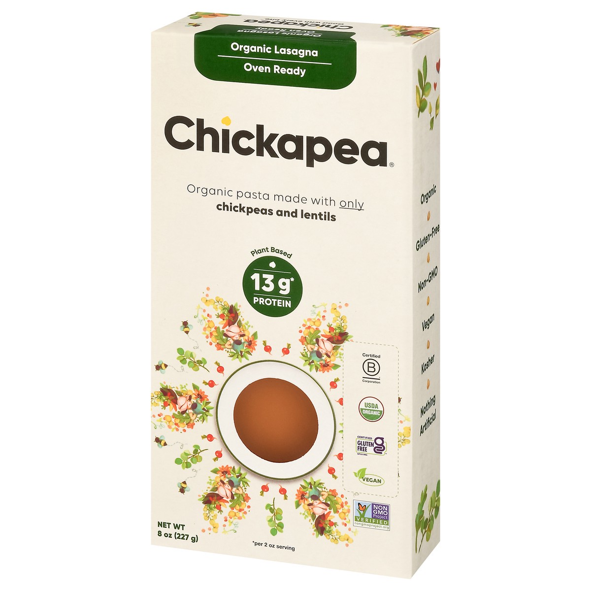 slide 8 of 9, Chickapea Organic Lasagne Chickpea & Lentil Pasta, 