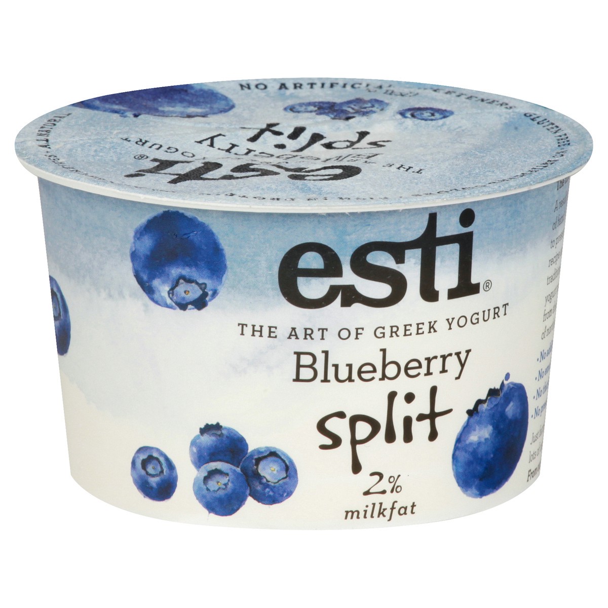 slide 2 of 13, esti Greek Blueberry Split Yogurt 5.3 oz, 5.3 oz