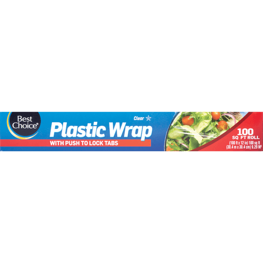 slide 1 of 1, Best Choice Plastic Wrap, 100 sq ft